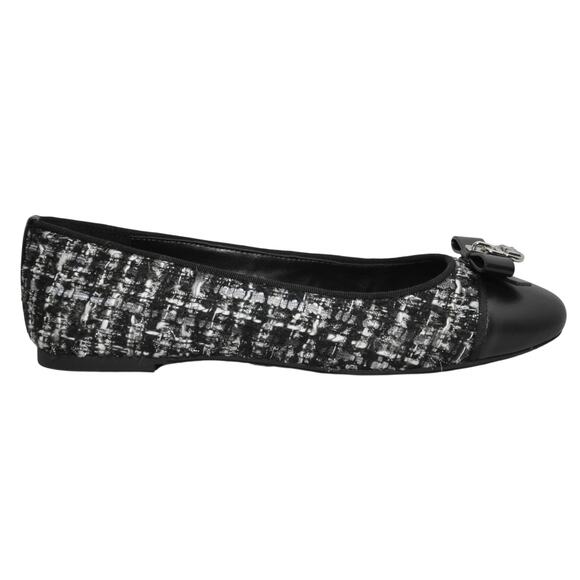 Michael Kors Honey Ballet Flat Tweed Black 7/9.5/10 Nib $155 - Picture 2 of 6